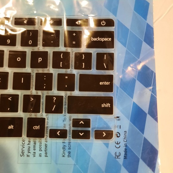 HP Chromebook 14 and 11 Keyboard Skin(Black) Casedao Brand - Picture 2 of 13